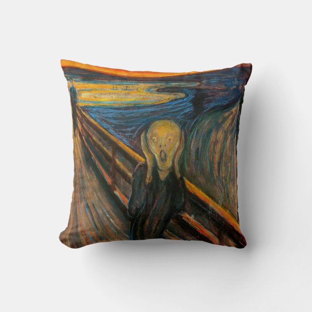 Munch der Schrei-Kissen Kissen (Vorderseite)