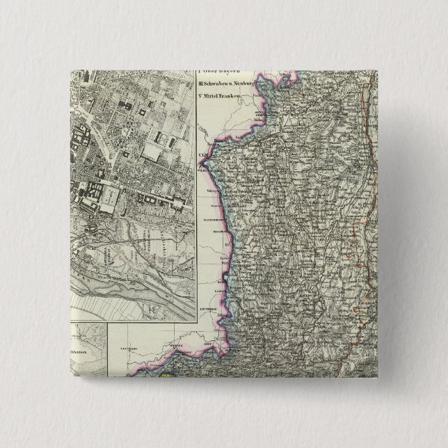 München, Augsburg, Bayern Button (Vorderseite)