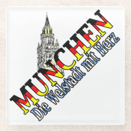München Bayern Deutschland Deutschland München Glasuntersetzer