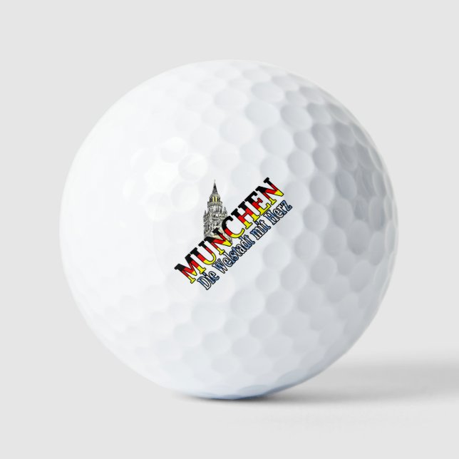 München Bayern Deutschland Golfball (Vorderseite)