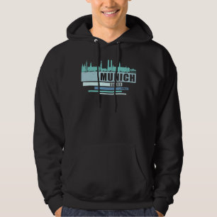 München Bayern Deutschland Souvenir - Skyline Münc Hoodie