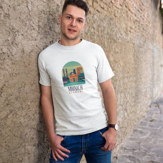 München Bayern Deutschland Vintage Travel T-Shirt (Munich Bavaria Germany Vintage Travel T-Shirt)