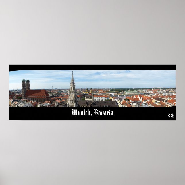 München, Bayern Panorama Poster (Vorne)