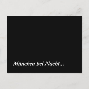 München bei Nacht Postkarte