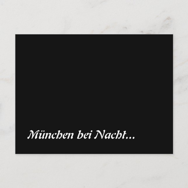 München bei Nacht Postkarte (Vorderseite)