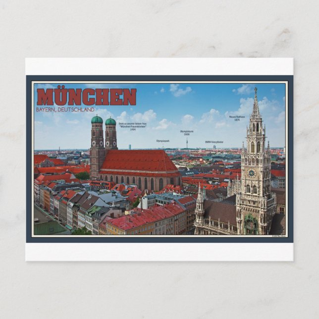 München City Postkarte (Vorderseite)
