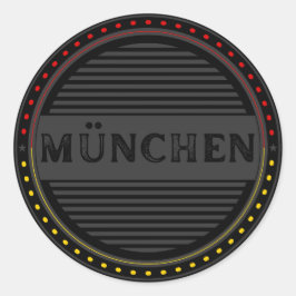 München City Pride Emblem – German Identity Runder Aufkleber