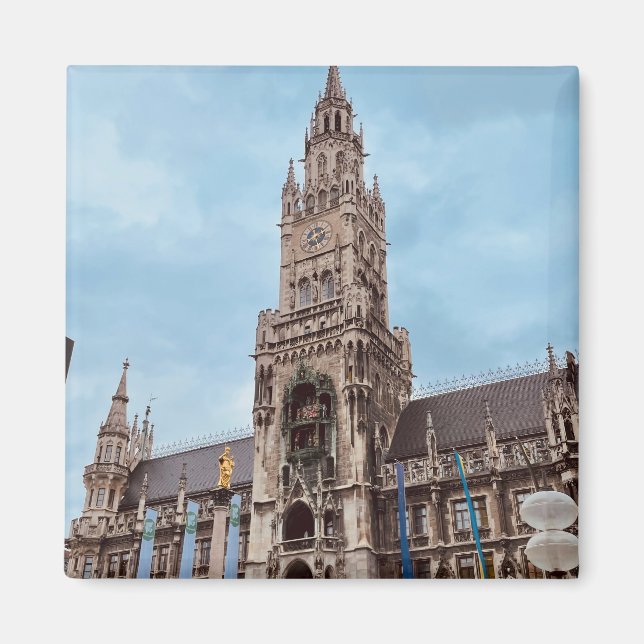 München, Deutschland - farbiges Europa Magnet (Vorne)