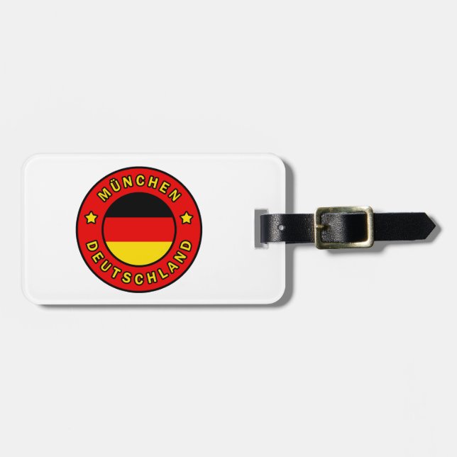 München Deutschland Gepäckanhänger (Vorderseite horizontal)