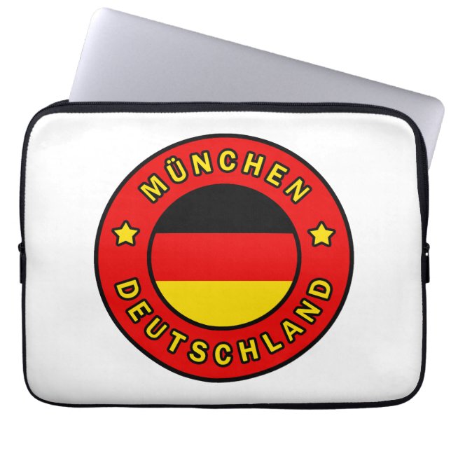 München Deutschland Laptopschutzhülle (Vorderseite)