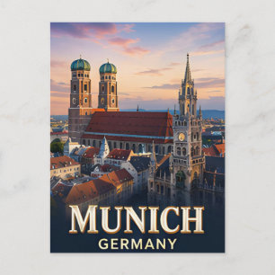 ✈️ München Deutschland Reise Geschenk 🏛️ Postkarte