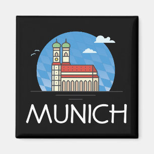 München Deutschland Reise Vintage Magnet