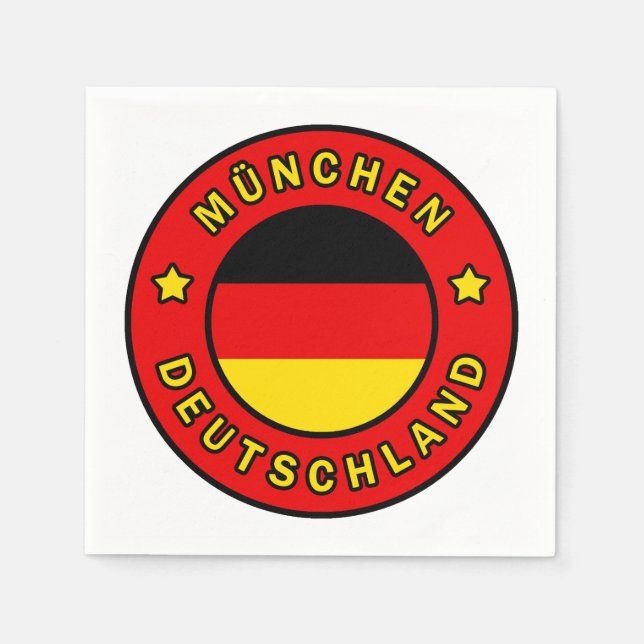 München Deutschland Serviette (Vorderseite)