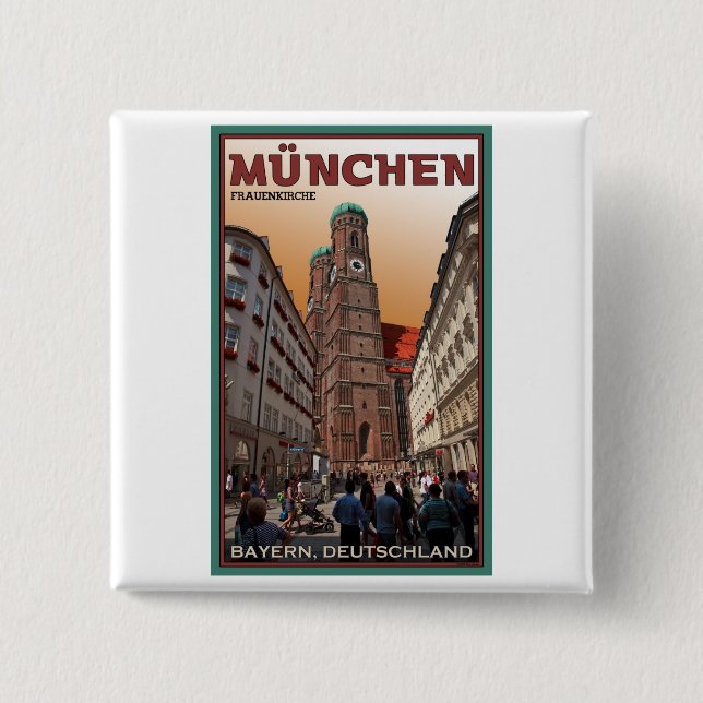 München - Frauenkirche Button (Vorderseite)