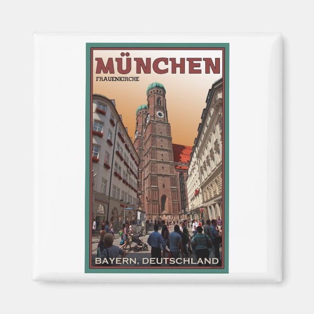 München - Frauenkirche Magnet (Vorne)