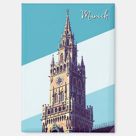 München Marienplatz Deutschland Magnet