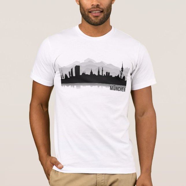 München Skyline T-Shirt (Vorderseite)