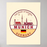 Münchener Skyline-Emblem