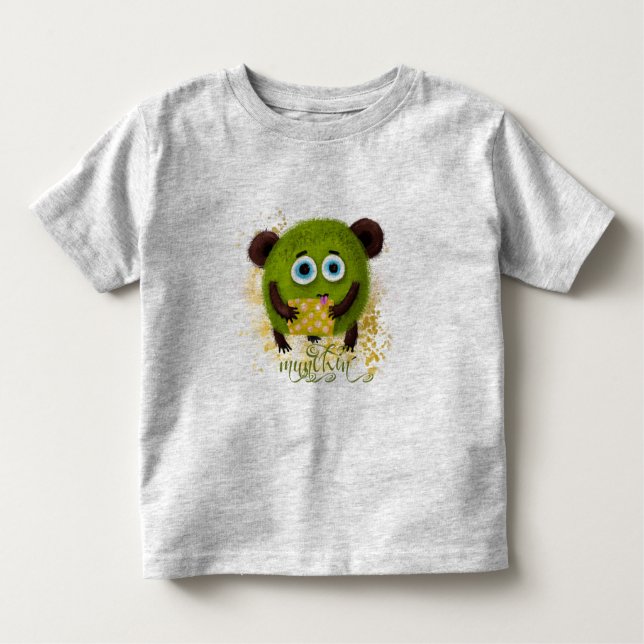 Munching Monster Kleinkind T-shirt (Vorderseite)