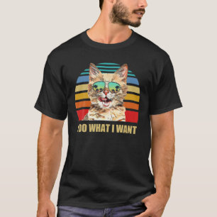Munchkin Cat I Do, was ich Gewollt Funny Cat Lover T-Shirt