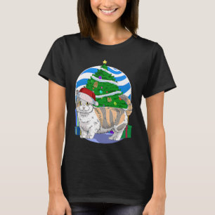 Munchkin-Katze Süßer Weihnachtsmann-Christbaumschm T-Shirt