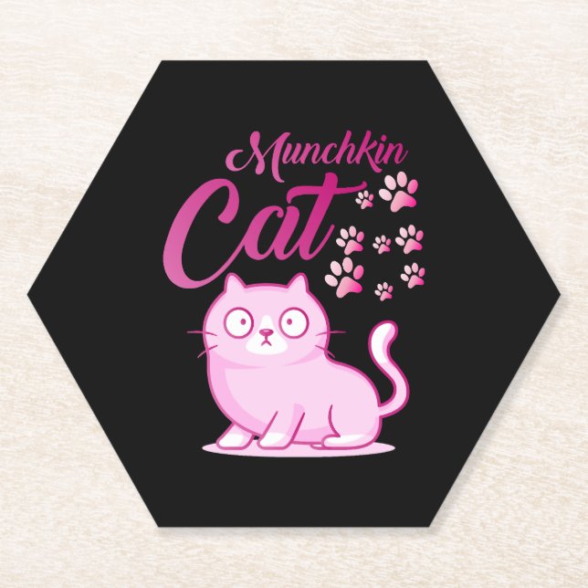 Munchkin-Katze       Untersetzer (Vorderseite)