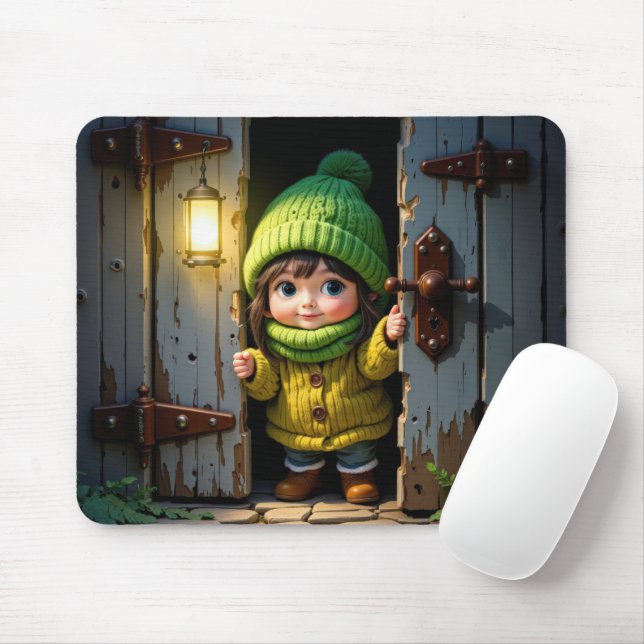 Munchkin mit Hut und Pullover Mousepad (Mit Mouse)