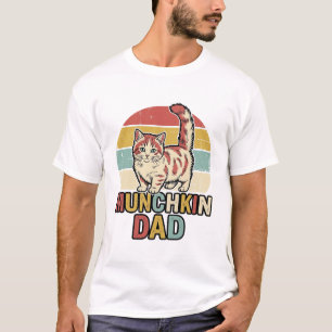 Munchkin Papa Retro Katzenliebhaber Vector-Shirt-D T-Shirt