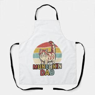 Munchkin-Vater Retro-Katzenliebhaber-Vektor-Shirt- Schürze