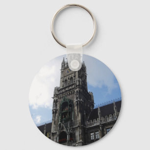 Münchner Uhrenturm Marienplatz Schlüsselanhänger