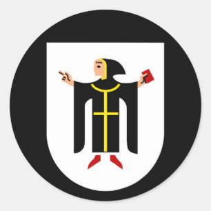 Münchner Wappen Runder Aufkleber