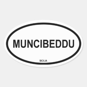MUNCIBEDDU OVALER AUFKLEBER
