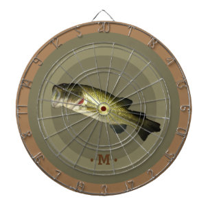 Mund-Bass-Sport-Hobby-Monogramm-Mönche Dartscheibe