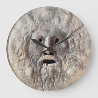 Mund der Wahrheit - La Bocca della Verità, Rom Ita Große Wanduhr