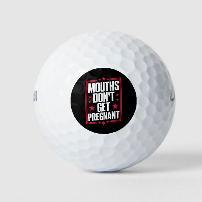 Mund wird nicht schwanger golfball (Vorderseite)
