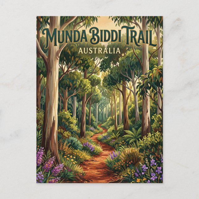 Munda Biddi Trail Australien Postkarte (Vorderseite)