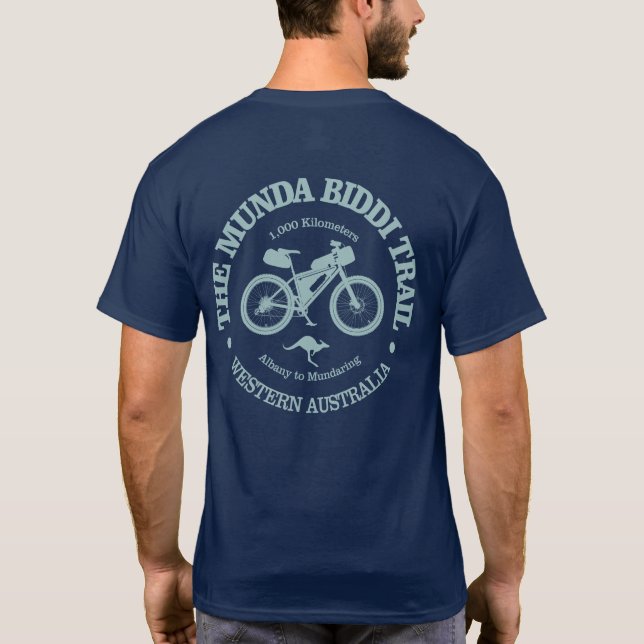Munda Biddi Trail (Radfahren) T-Shirt (Rückseite)