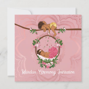 Mundan-Zeremonie-Einladung für ein Baby-Mädchen mi Einladung