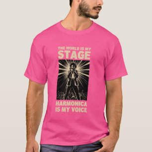 Mundharmonikas für Anfänger Mundorgelspieler Harmo T-Shirt