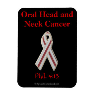 Mundkopf-u. Hals-Krebs-Bewusstsein Magnet