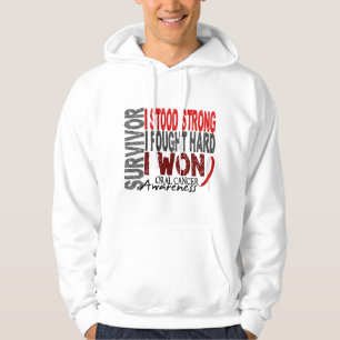 Mundkrebs des Überlebend-4 Hoodie