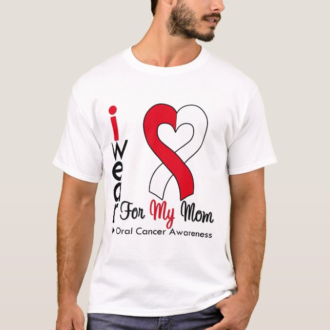 Mundkrebs trage ich Band für meine Mamma T-Shirt (Vorderseite)