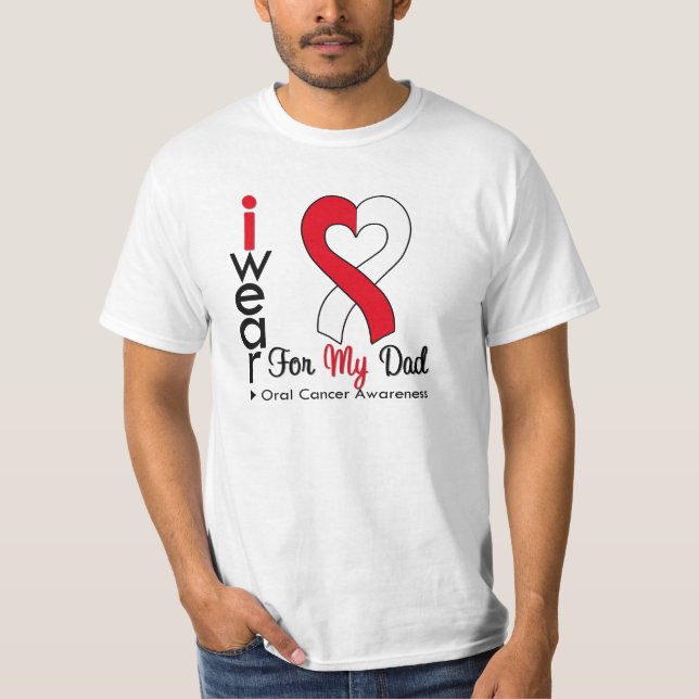 Mundkrebs trage ich Band für meinen Vati T-Shirt (Vorderseite)