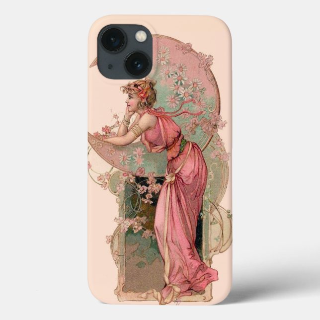 MUNDLADY MIT BLUME IN PINK Case-Mate iPhone HÜLLE (Rückseite)