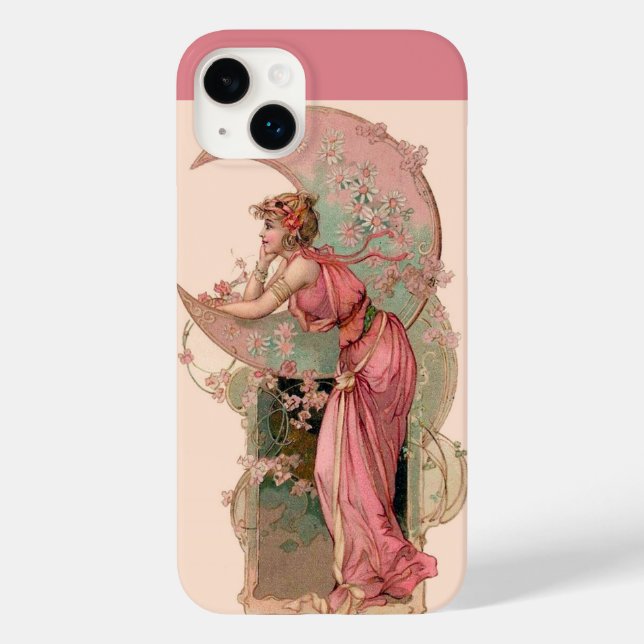 MUNDLADY MIT BLUME IN PINK Case-Mate iPhone HÜLLE (Rückseite)