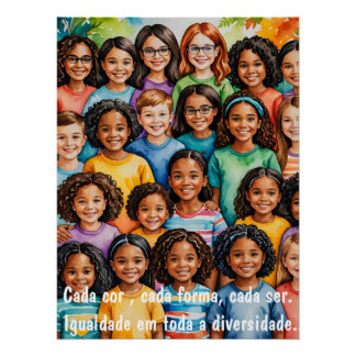 Mundo Colorido: A Beleza da Diversidade Poster