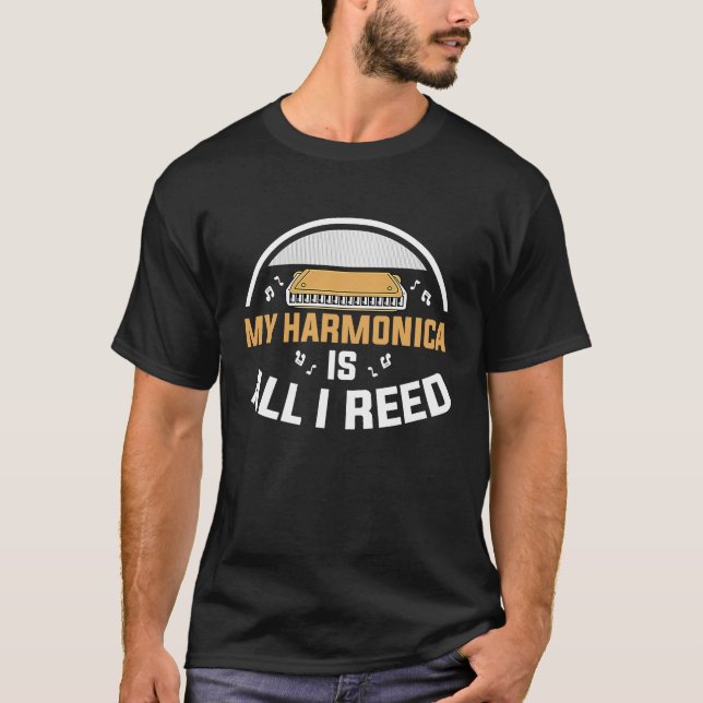 Mundorgel Harmonica Player T-Shirt (Vorderseite)