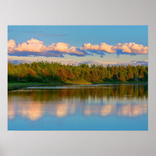 Mündung bei Sonnenuntergang New Brunswick, Kanad Poster