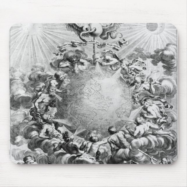 Mundus Subterraneus durch Athanasius Kircher Mousepad (Vorne)