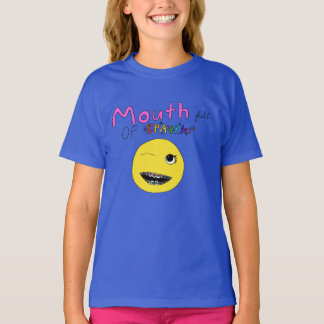 Mundvoll mit Glitzern-Trapez T-Shirt - Farben